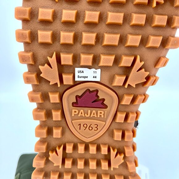 Pajar Fero 2.0 Boot Size 11M Green Waterproof Nylon Leather Winter Snow Boot - Picture 14 of 15